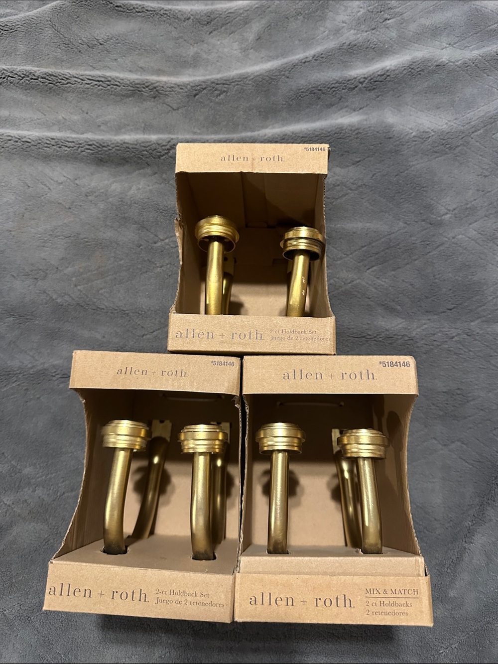 allen + roth Gold Curtain Holdback Set - 2-Pack